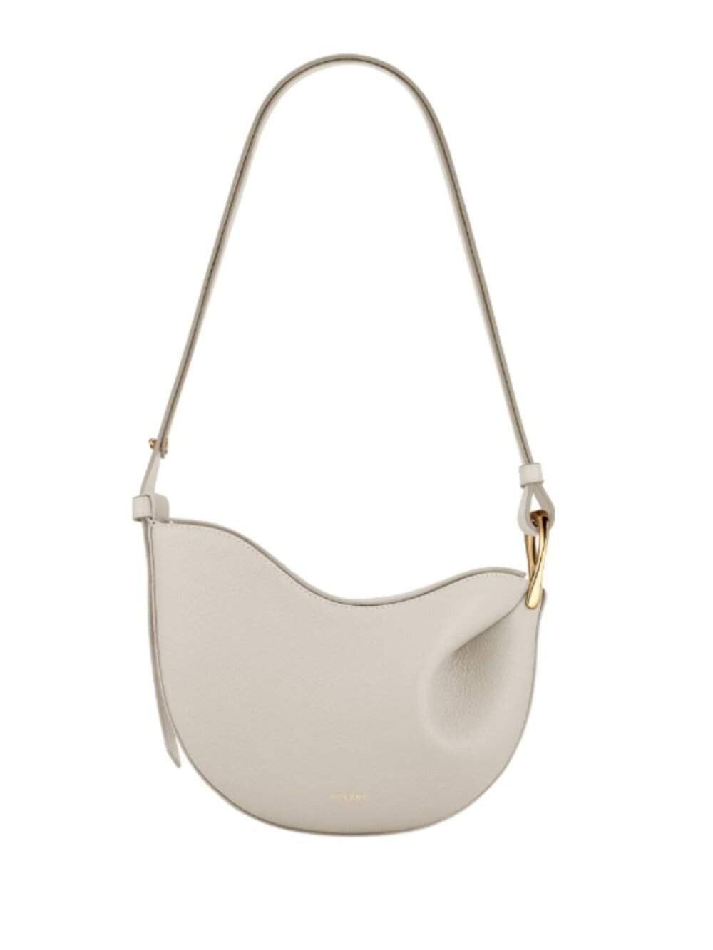 Polene Tonca bag in textured chalk